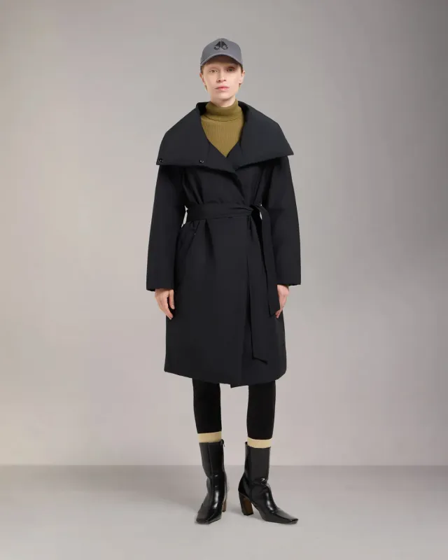 Moose Knuckles Lonsdale Long Wrap manteau noir duvet