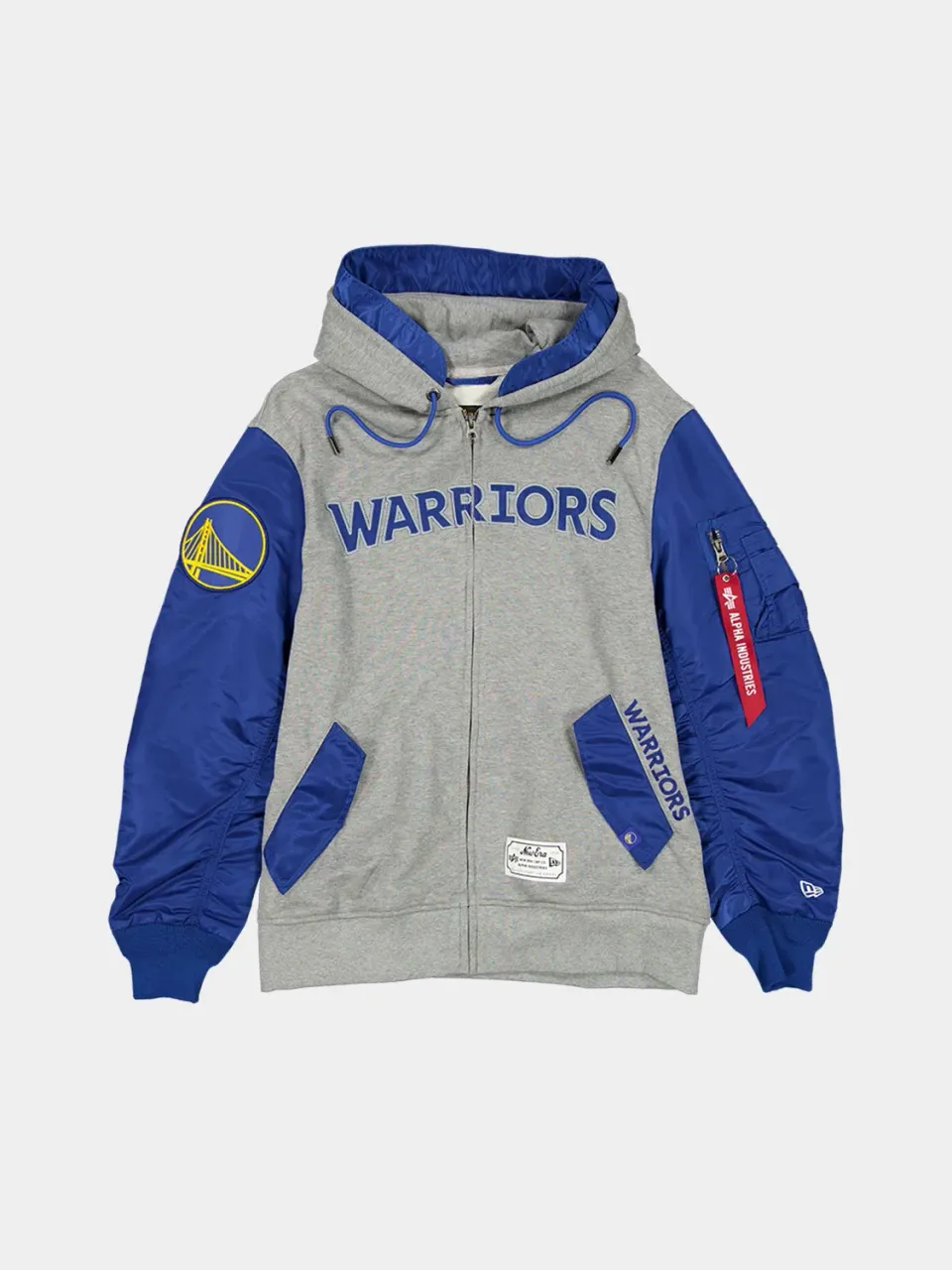 Alpha Industries MA-1 Warriors hoodie zippé bleu coton
