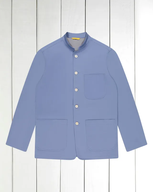 Hollington Tyrol veste serge coton stretch bleu azur