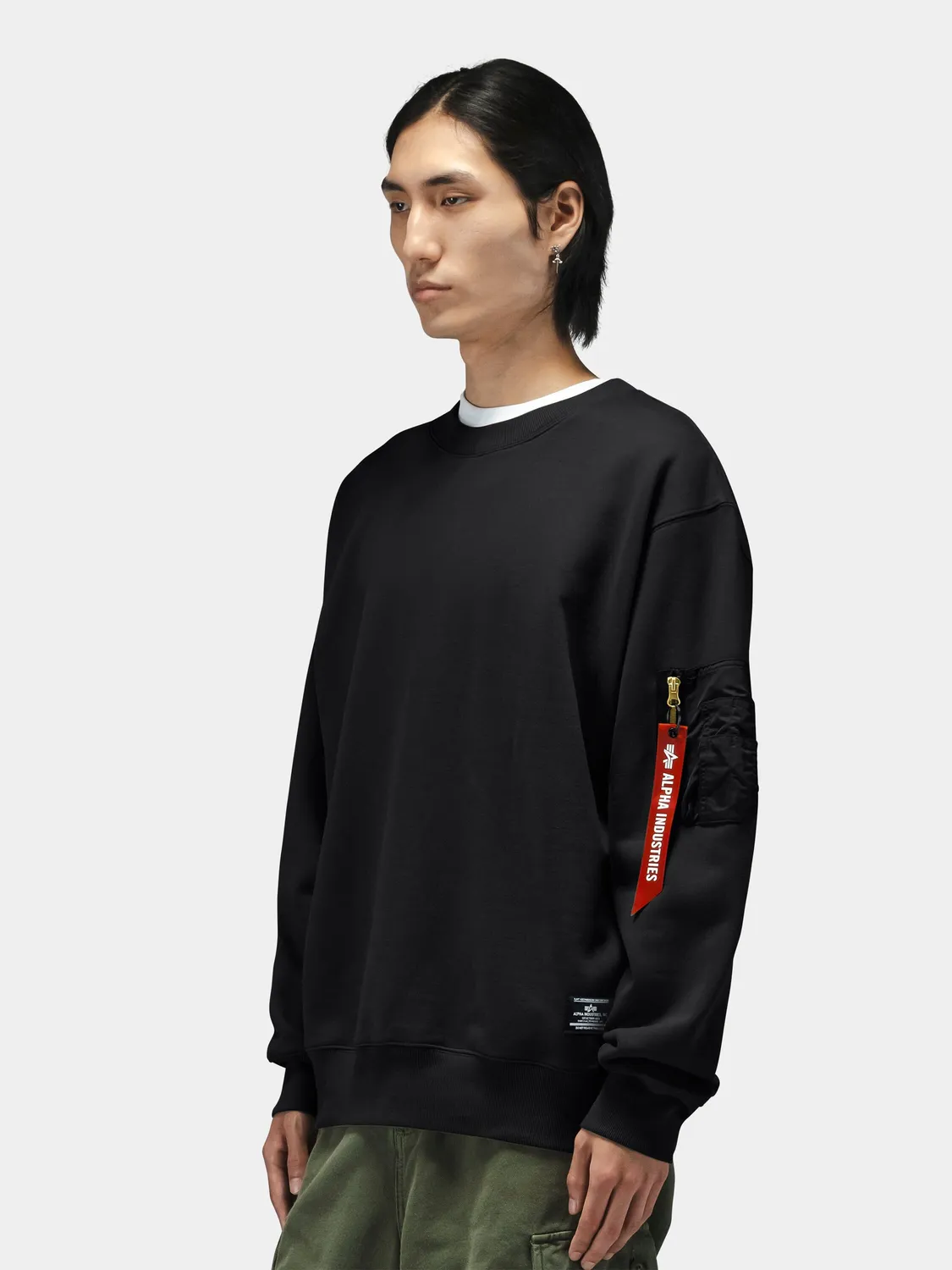 Alpha Industries Utility Pocket sweat OG-107 green coton