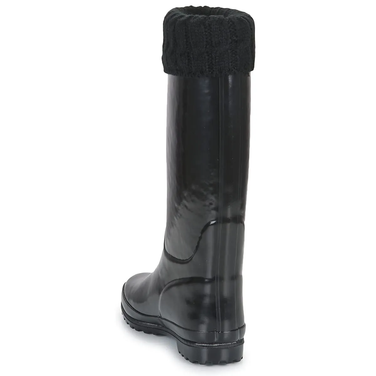 Aigle Eliosa Winter botte de pluie femme noire fourrée