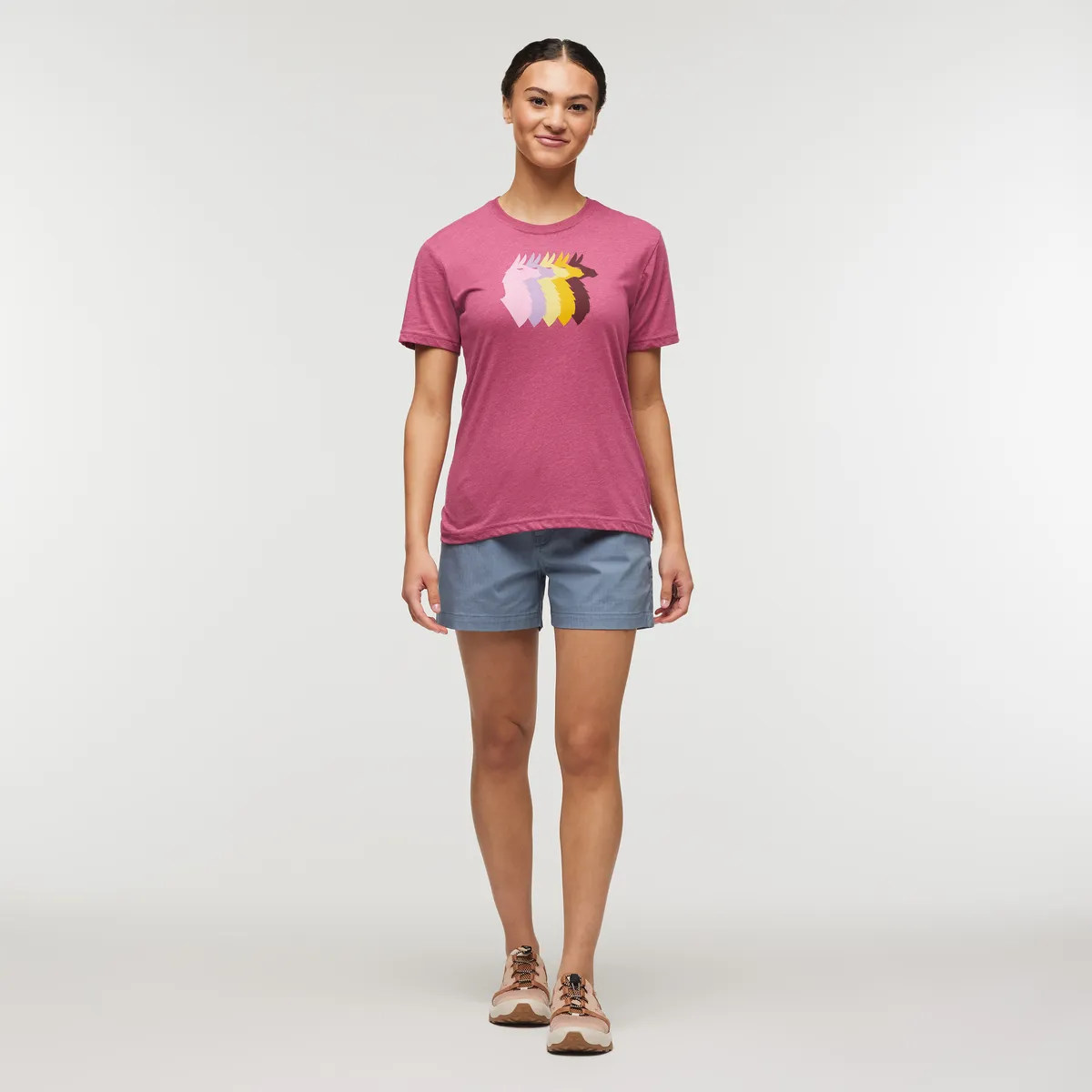 Cotopaxi Llama Sequence t-shirt femme Sea Spray coton
