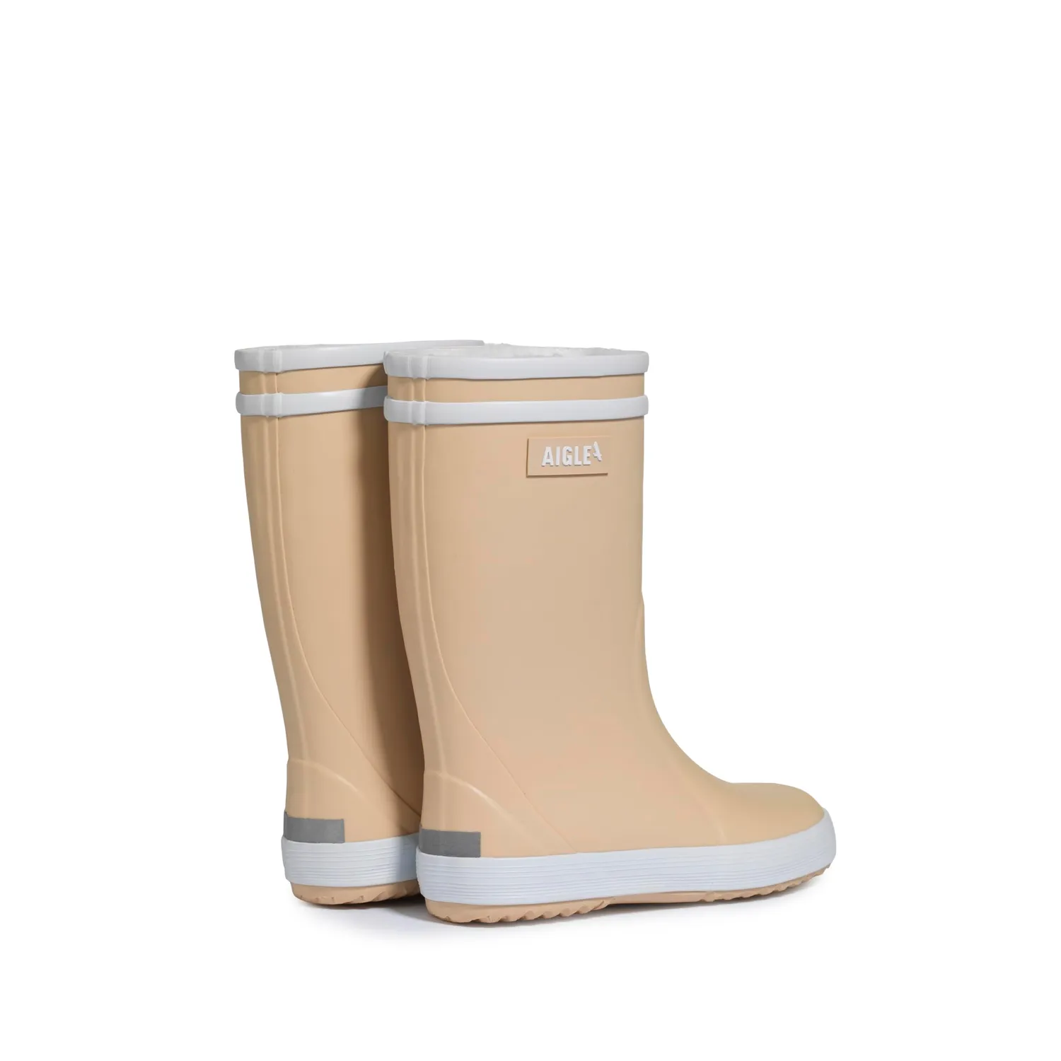 Aigle Lolly Pop Fur bottes caoutchouc sable 24 EU fourrées