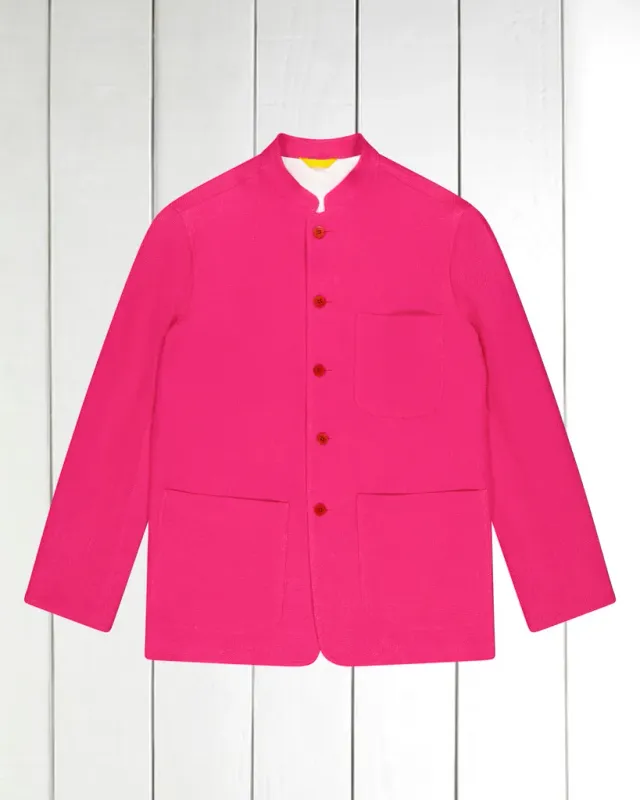 Hollington Tyrol veste lin hopsack rosaire ajustée