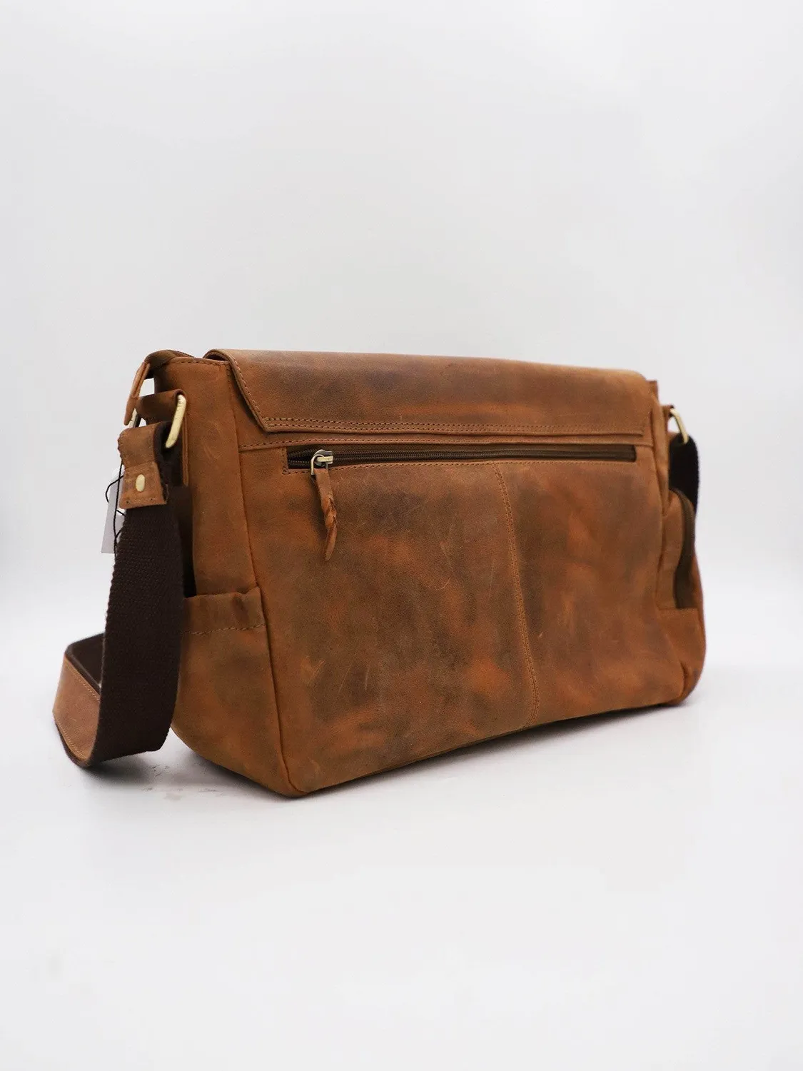 Daytona M9 sacoche cuir bandoulière brun