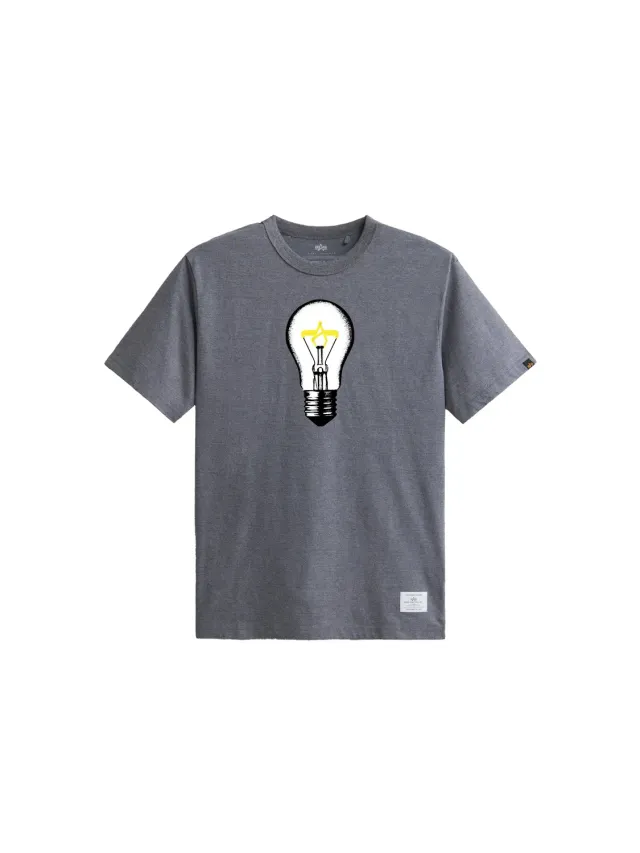 Alpha Industries Light Bulb Tee t-shirt blanc coton