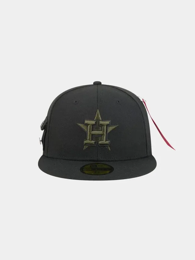 Alpha Industries Houston Astros 59Fifty casquette fitted noire brodée