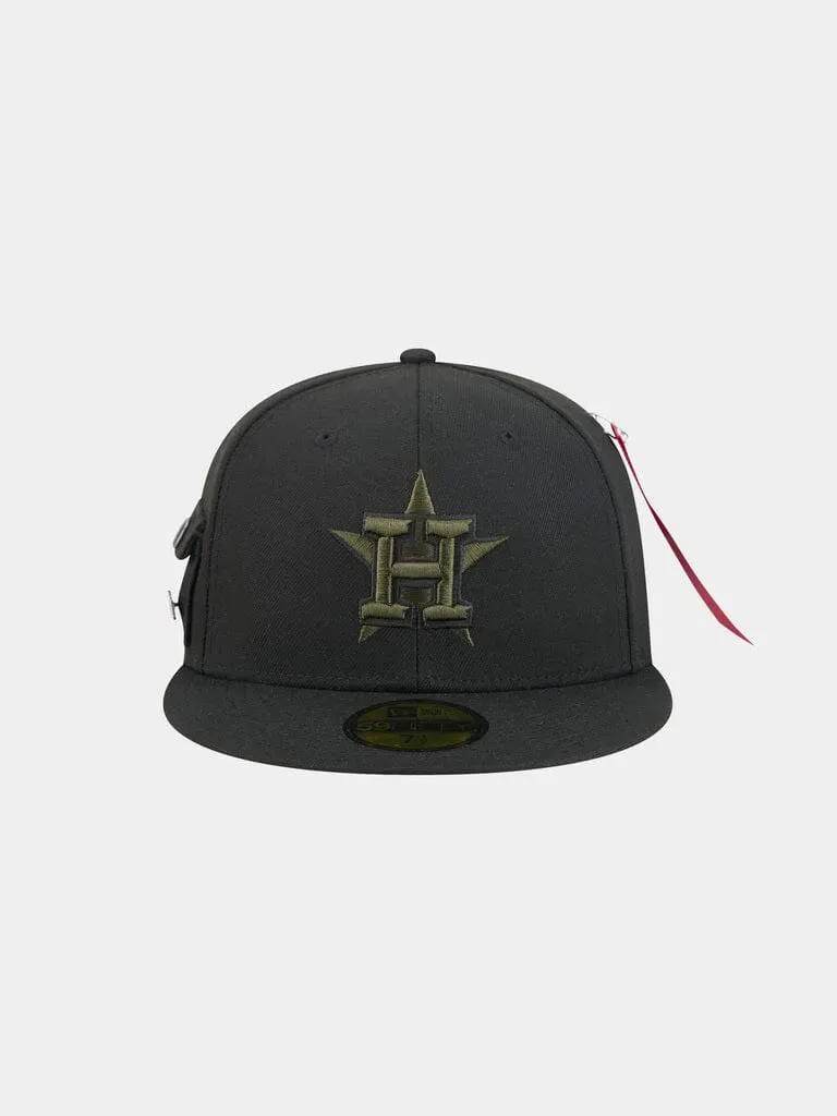 Alpha Industries Houston Astros 59Fifty casquette fitted noire brodée