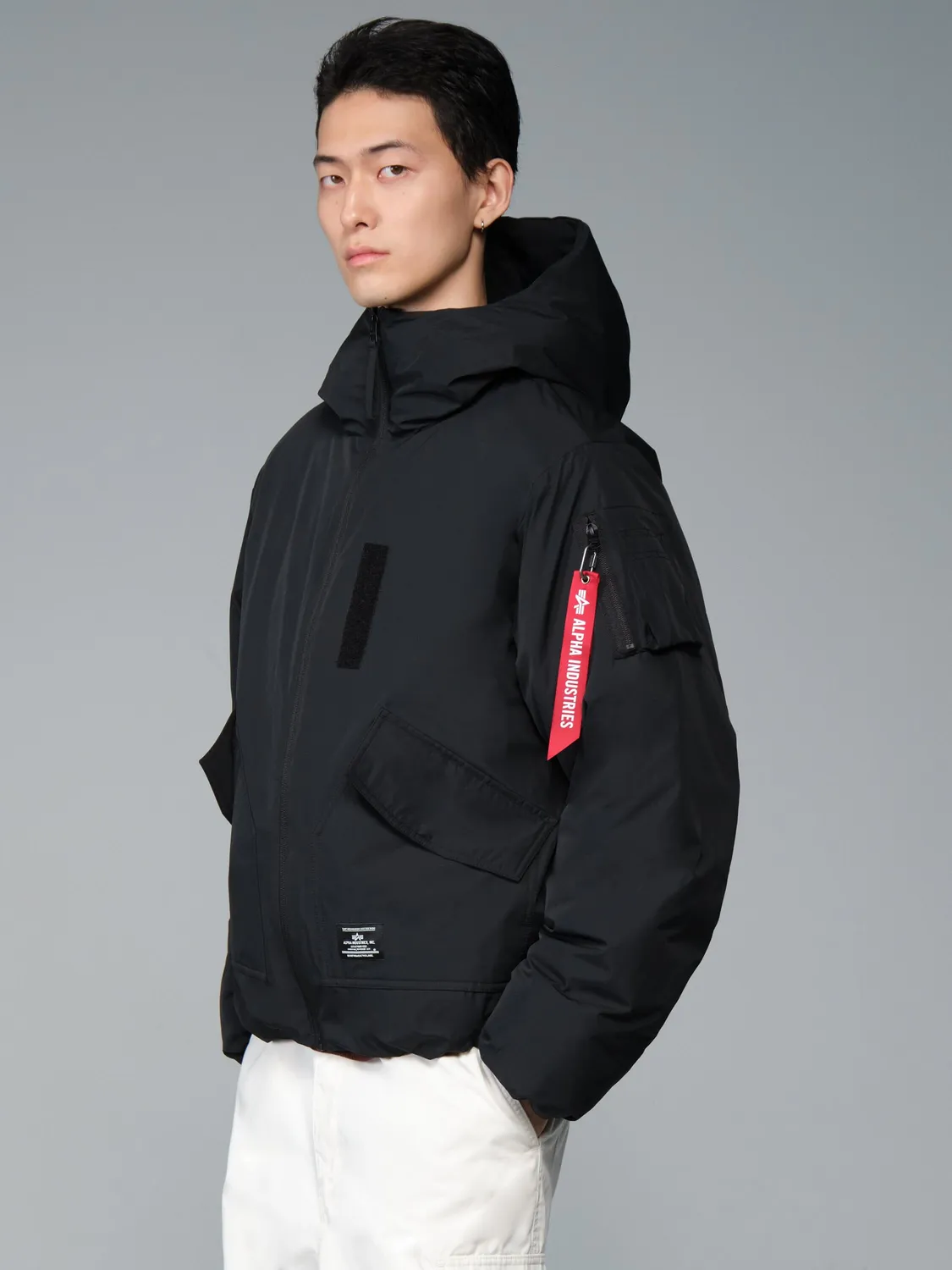 Alpha Industries Lee parka puffer noir matelassée
