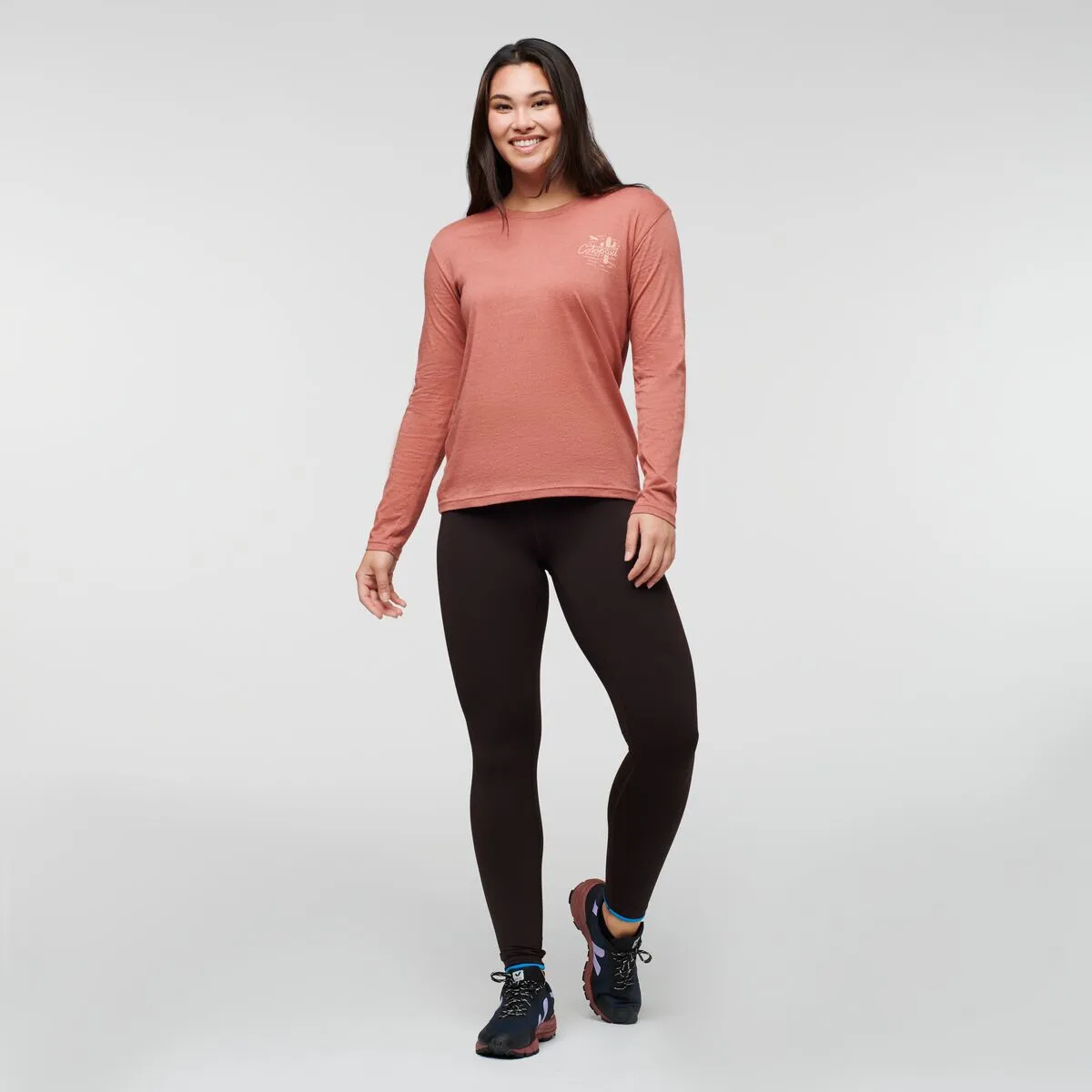 Cotopaxi Hello Llama t-shirt manches longues Silver Leaf