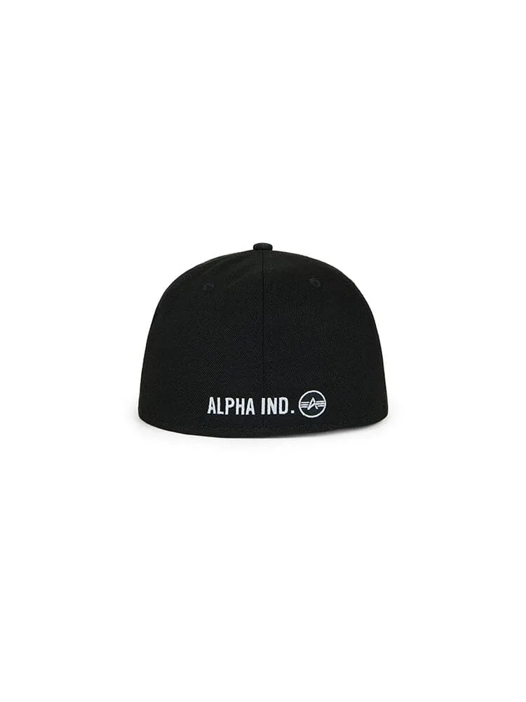 Alpha Industries 59Fifty casquette fitted noire patch