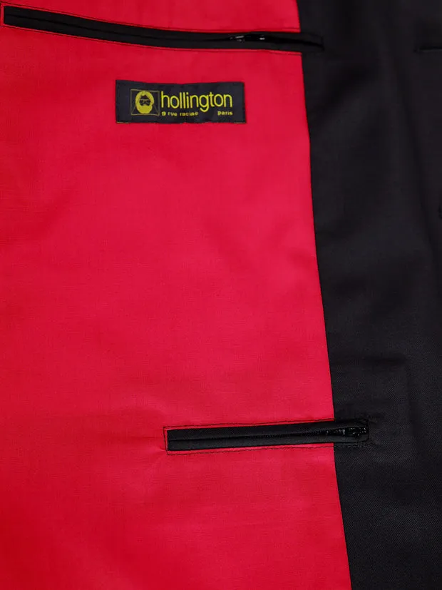 Hollington Tyrol veste pure laine twill stretch noire