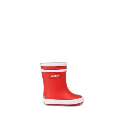 Aigle Baby Flac Fur 2 botte pluie enfant rouge fourrée