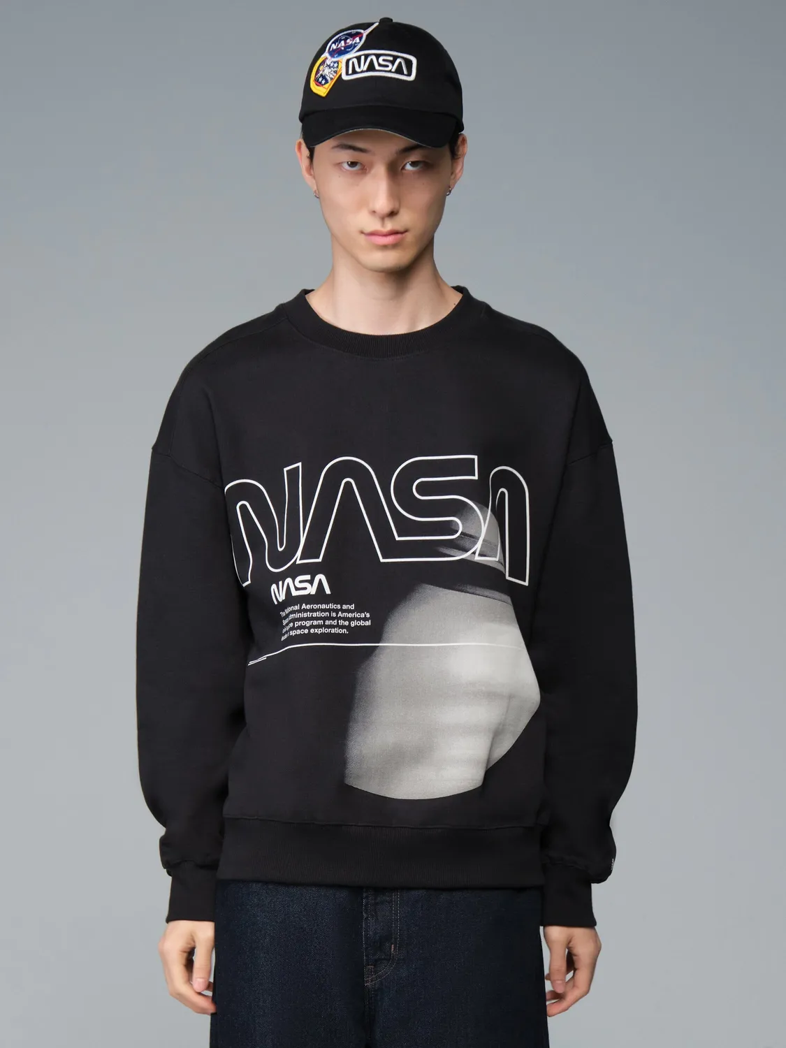 Alpha Industries NASA Galaxy casquette noire coton