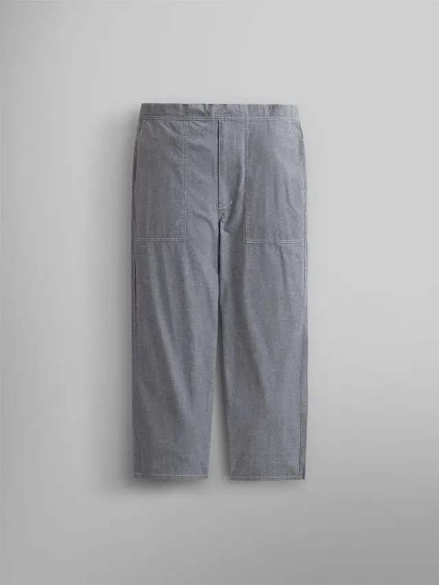 Alpha Industries Wide Leg pantalon large coton gris bleu