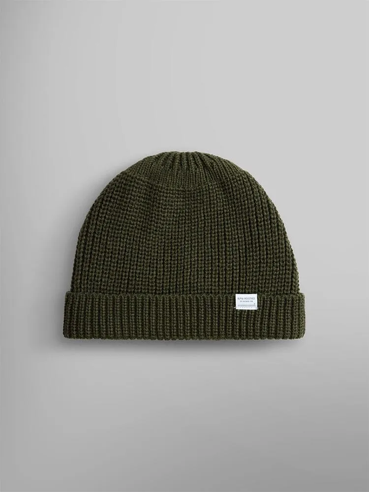 Alpha Industries Essential bonnet watch cap gris laine