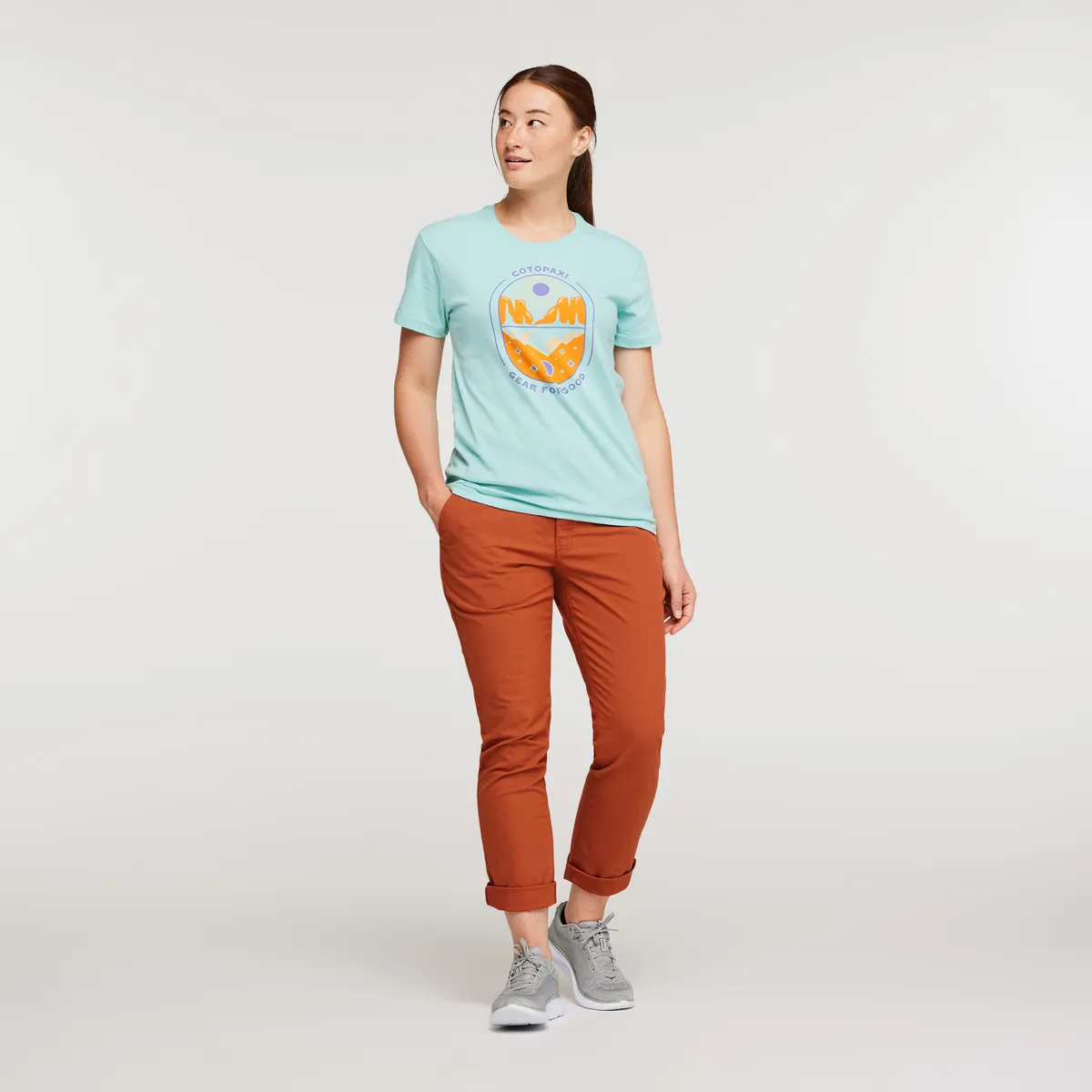 Cotopaxi Day and Night t-shirt femme Sea Glass coton