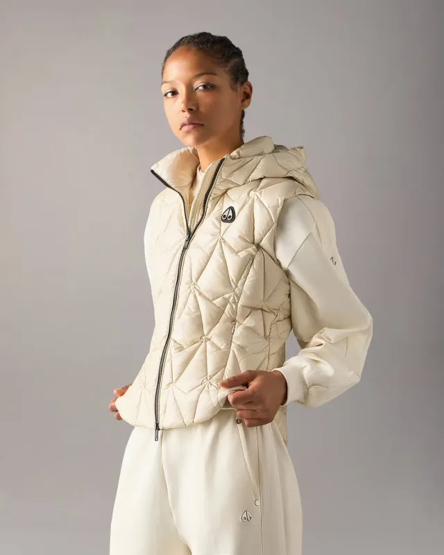Moose Knuckles Iceberg gilet doudoune albâtre matelassé léger