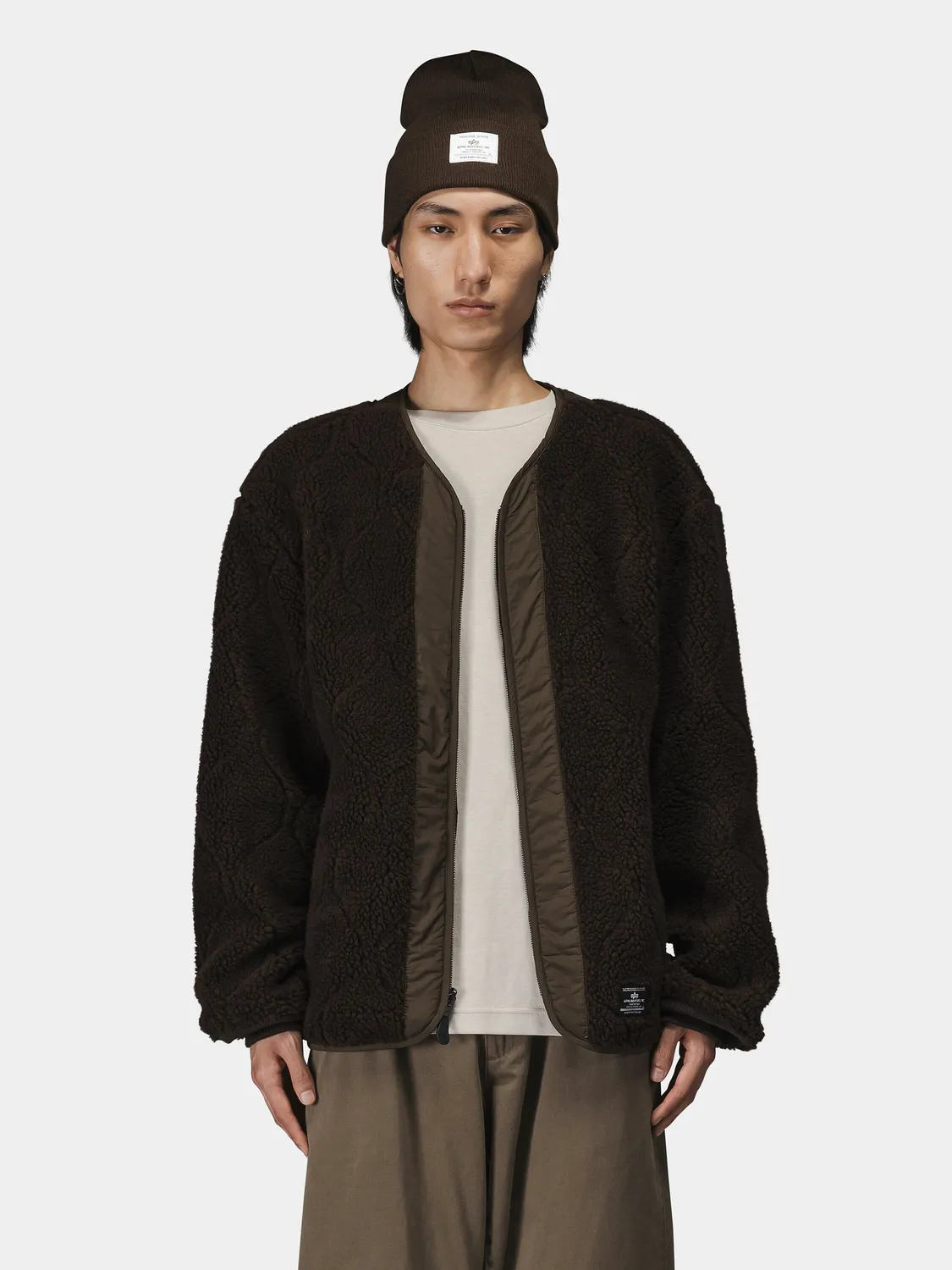 Alpha Industries M-65 liner réversible espresso nylon