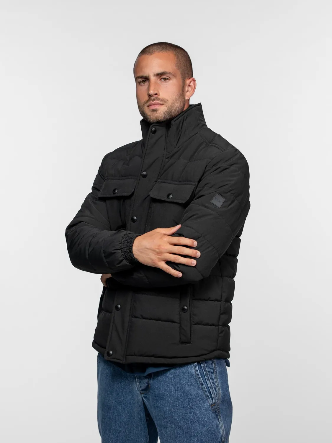 DAYTONA Bream Doudoune homme matelassée noire chaude