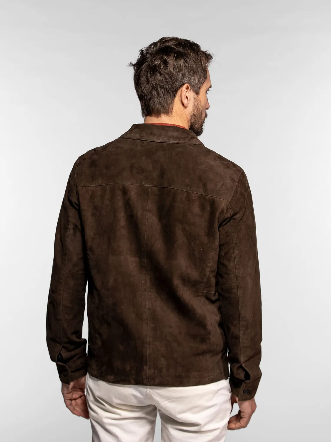 DAYTONA Windham veste suédine cuir chèvre col chemise