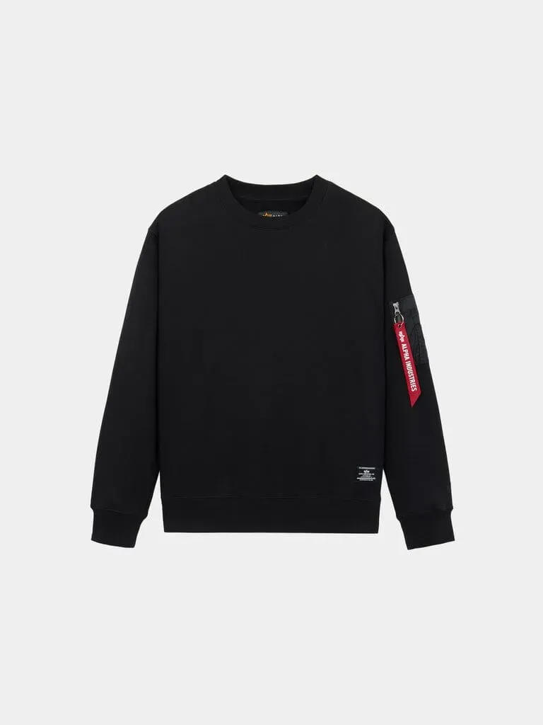 Alpha Industries Utility Pocket Crew Sweatshirt sweat noir