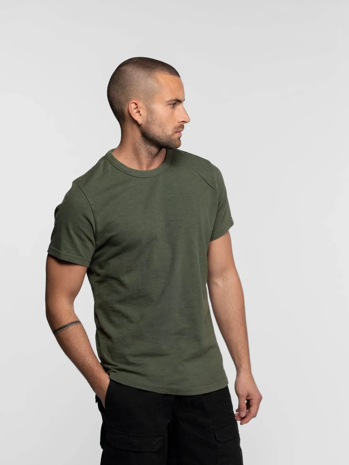 DAYTONA Arjun t-shirt homme délavé noir flammé
