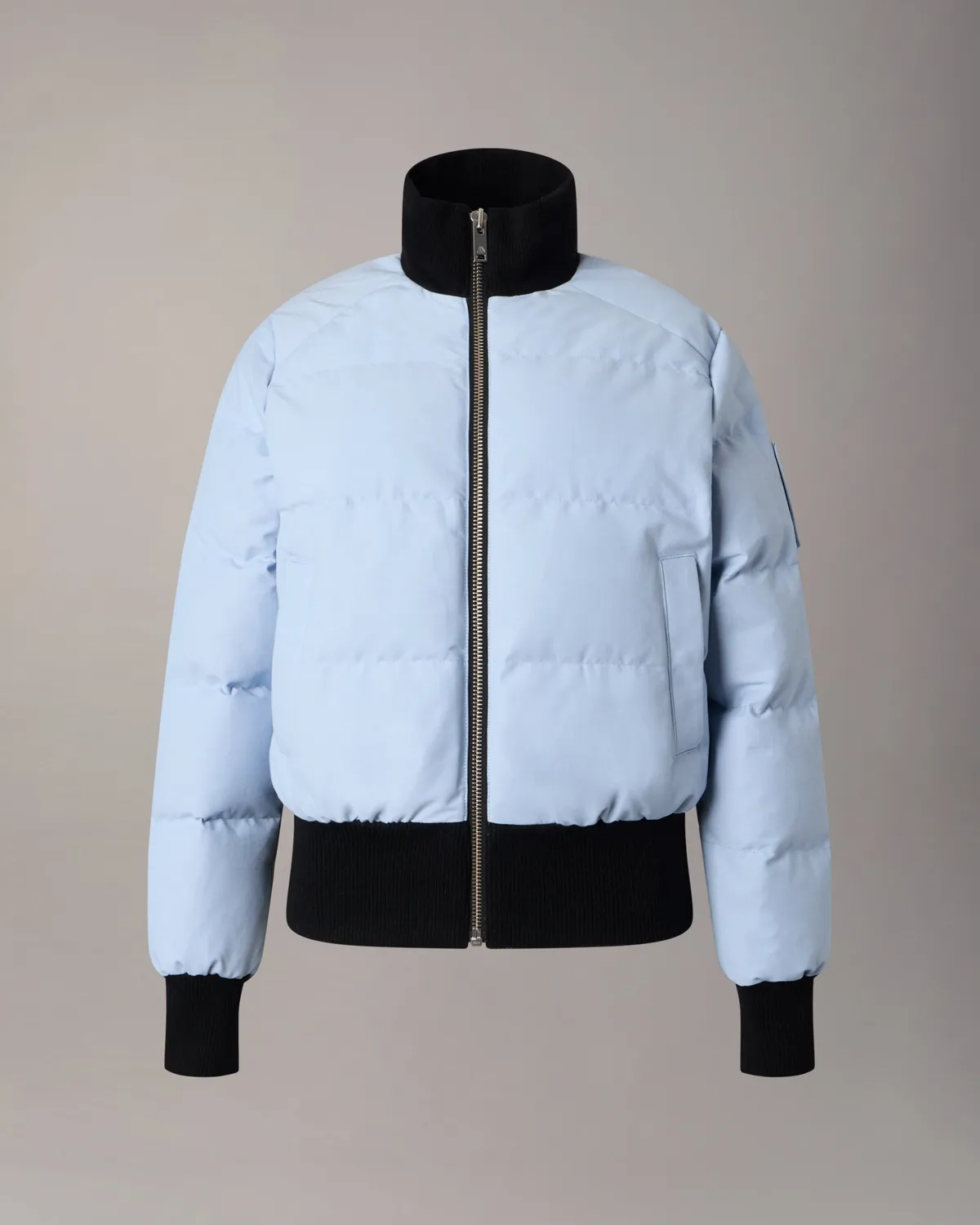 Moose Knuckles Banff bomber duvet blue ice