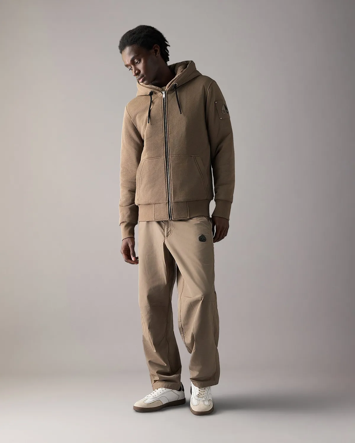 Moose Knuckles Classic Bunny hoodie molleton ashen