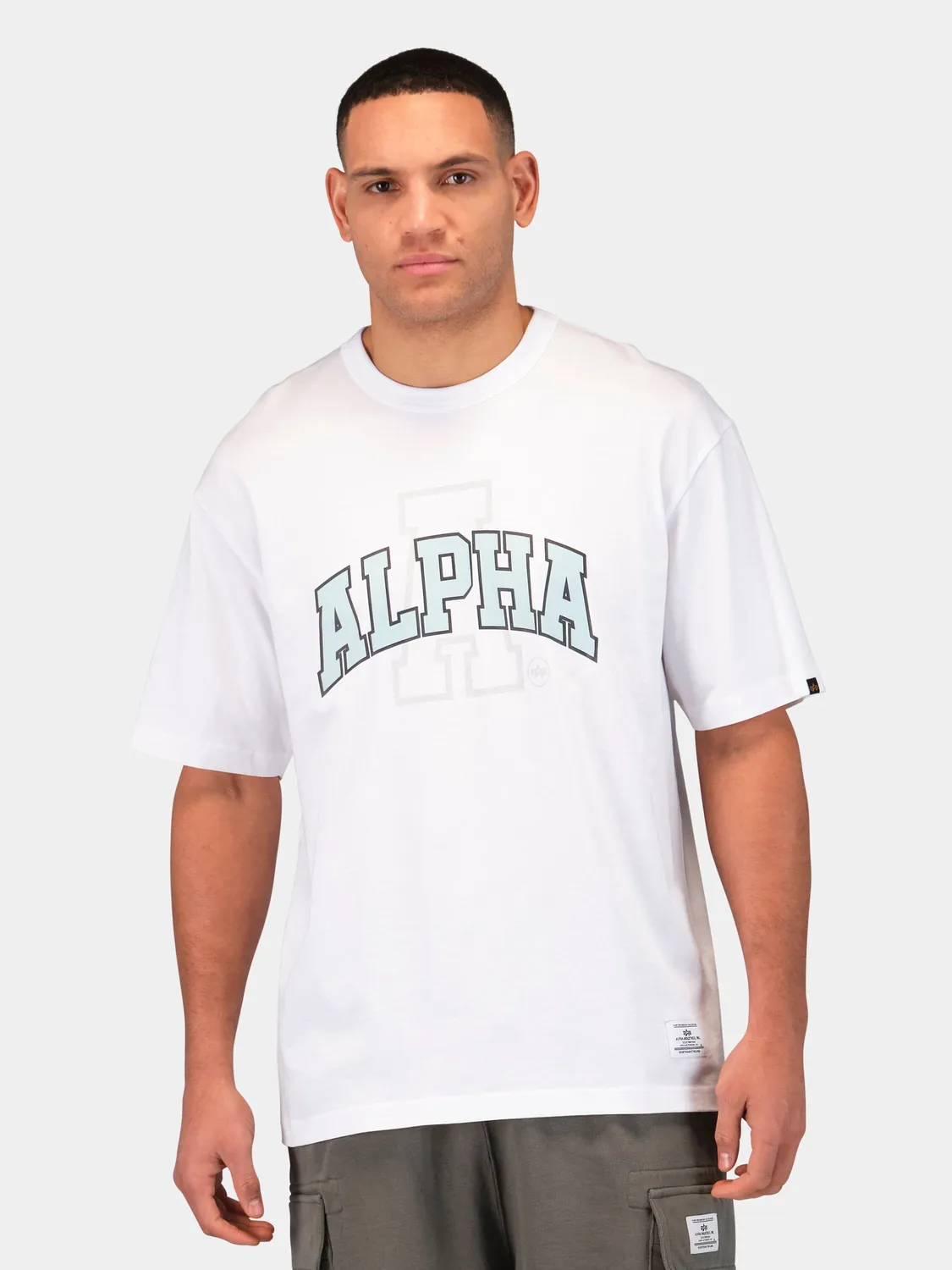 Alpha Industries Collegiate t-shirt coton bleu relaxed