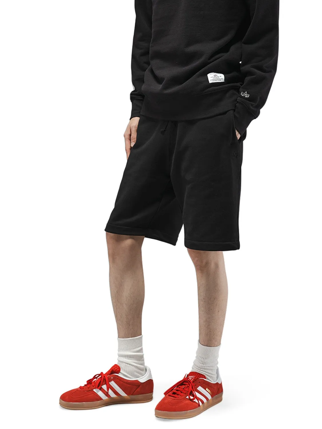 Alpha Industries Essential short molleton noir coton
