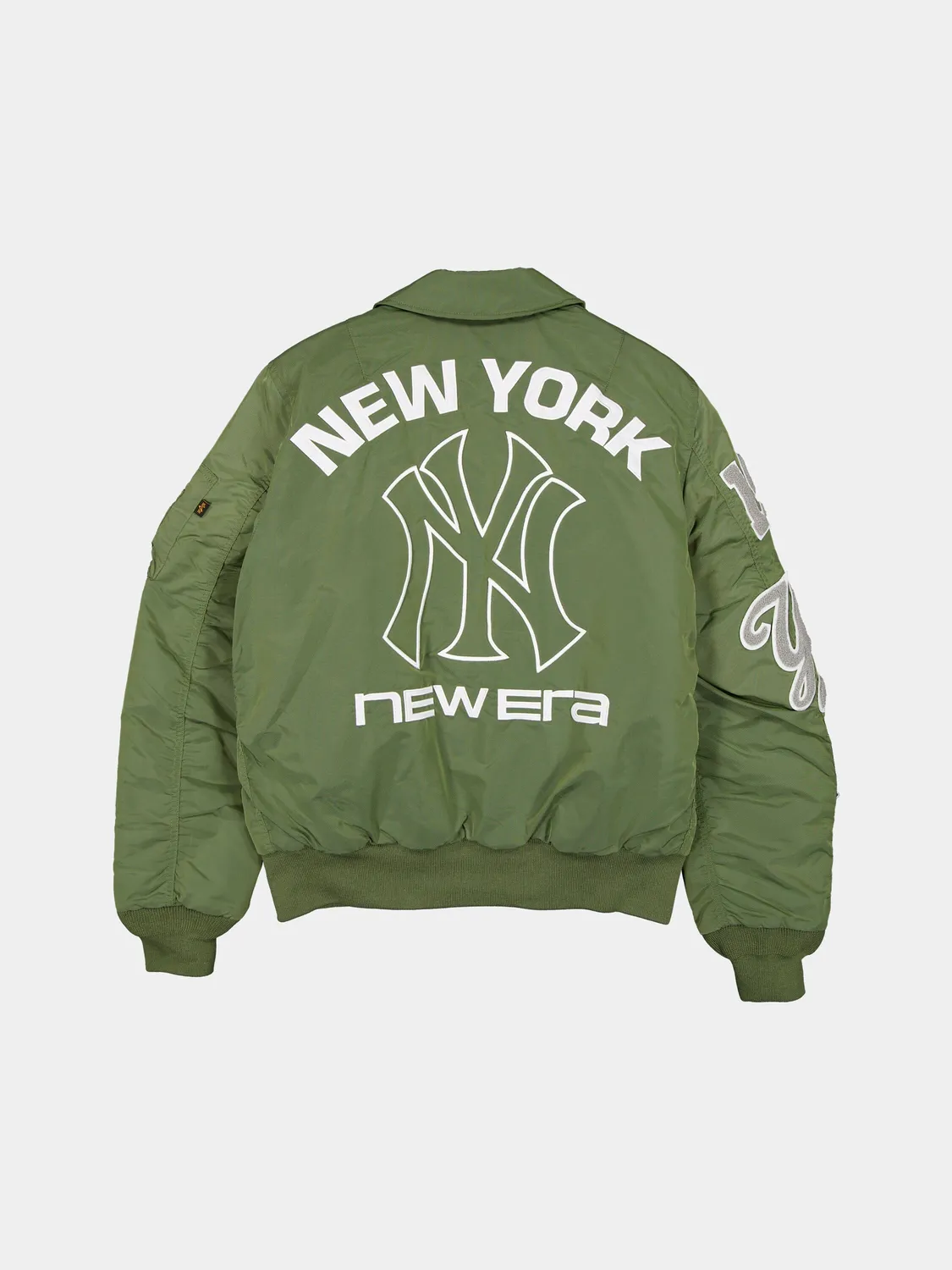 Alpha Industries MA-1 Yankees bomber vert col chemise