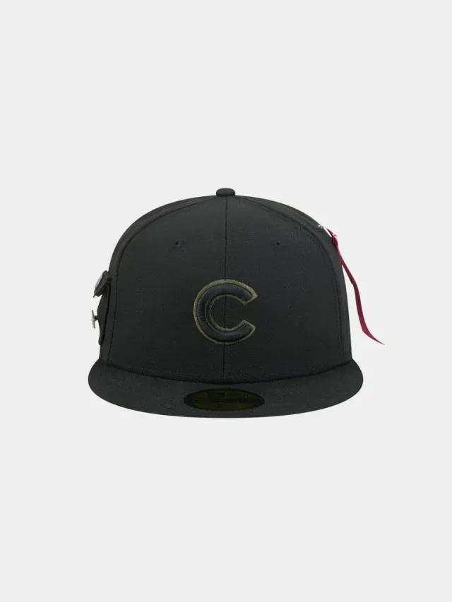 Alpha Industries Cubs 59Fifty casquette fitted noire polyester