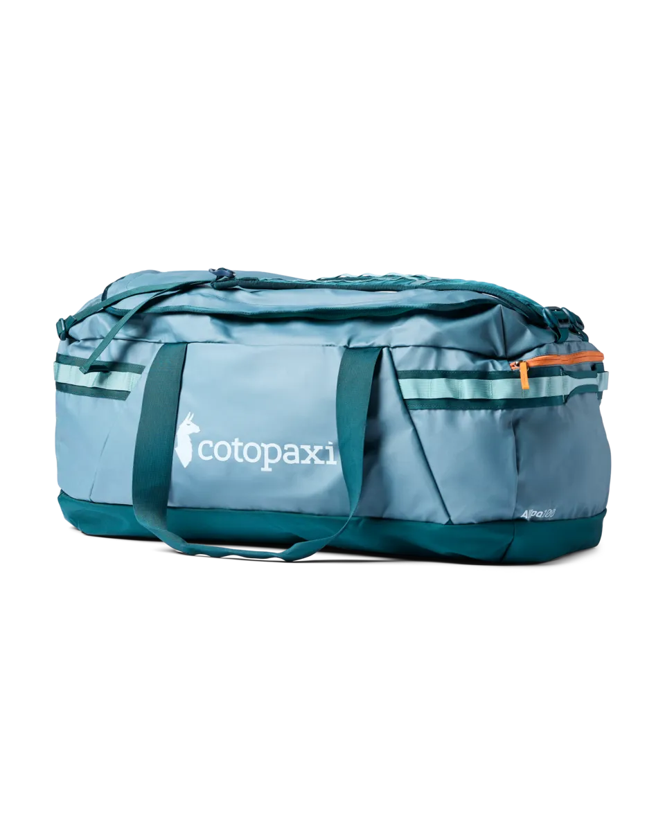 Cotopaxi Allpa Getaway 100L duffel Blue Spruce robuste