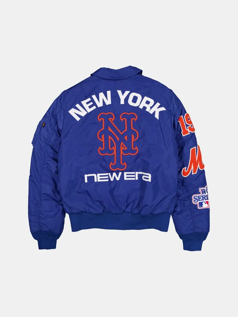 Alpha Industries MA-1 Mets bomber Light Royal nylon léger