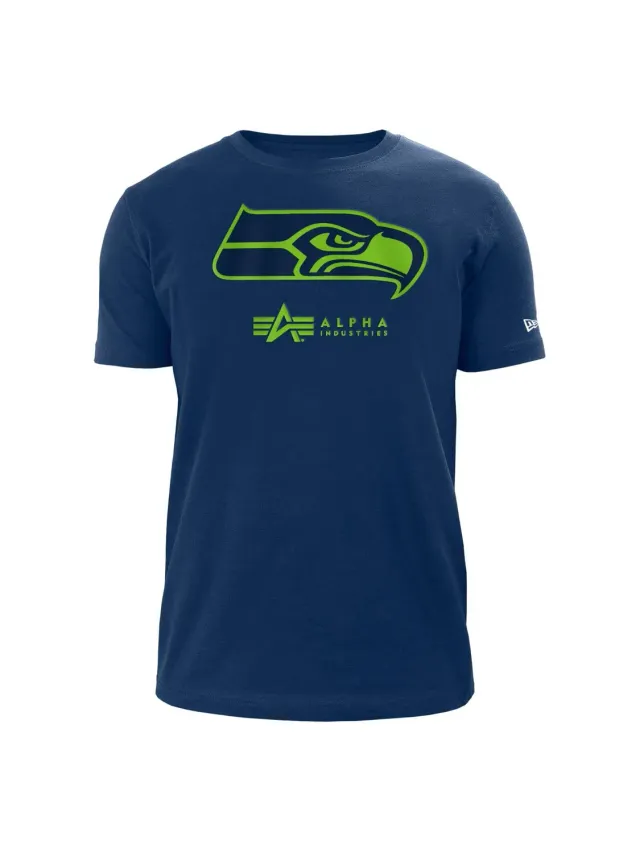 Alpha Industries Seahawks t-shirt coton bleu