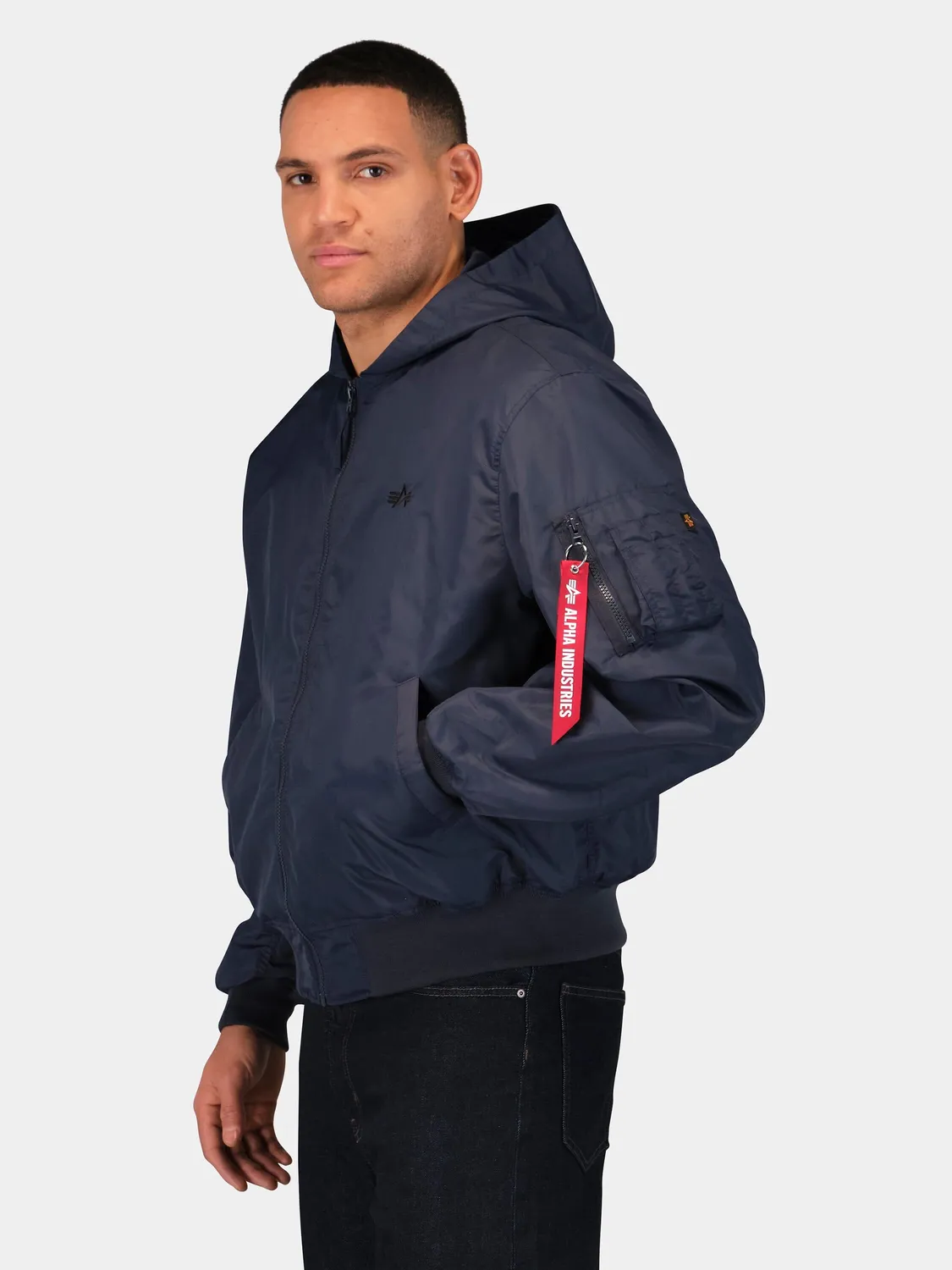 Alpha Industries L-2B Hunter blouson bleu nylon léger