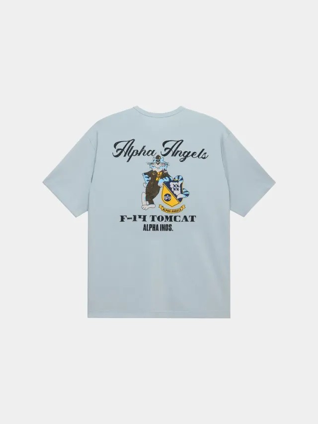 Alpha Industries Relaxed Alpha Angels T-shirt coton Mist