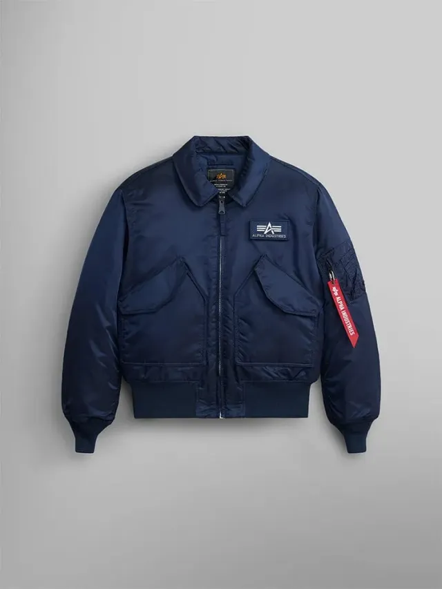 Alpha Industries CWU 45/P bomber nylon noir matelassé