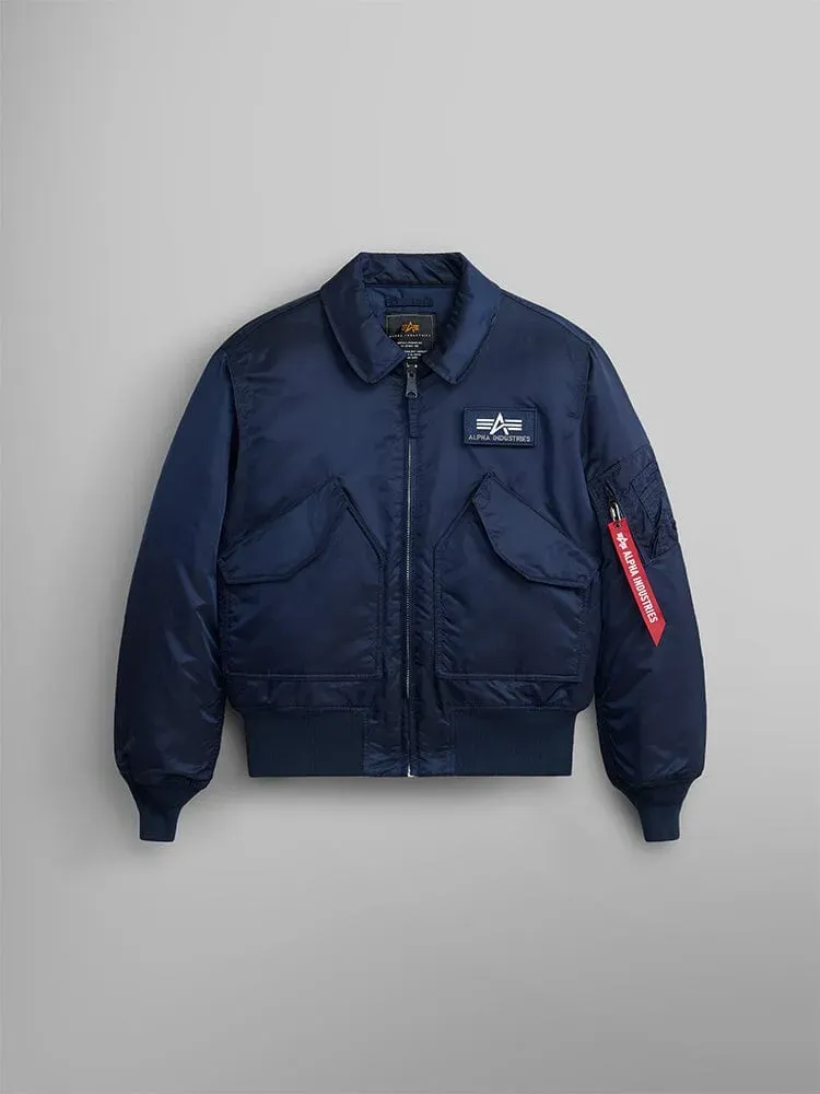 Alpha Industries CWU 45/P bomber nylon noir matelassé
