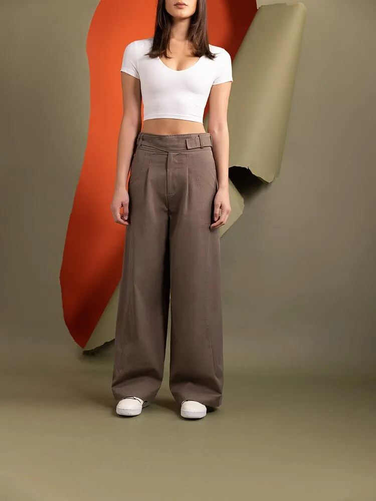 Alpha Industries Gurkha Wide Leg pantalon femme coyote