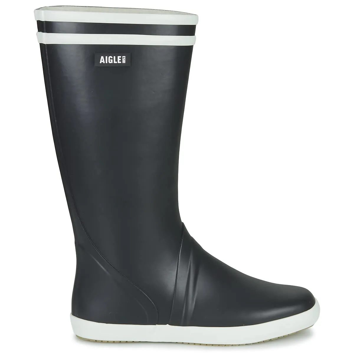 Aigle Goeland botte pluie homme Marine Blanc 2