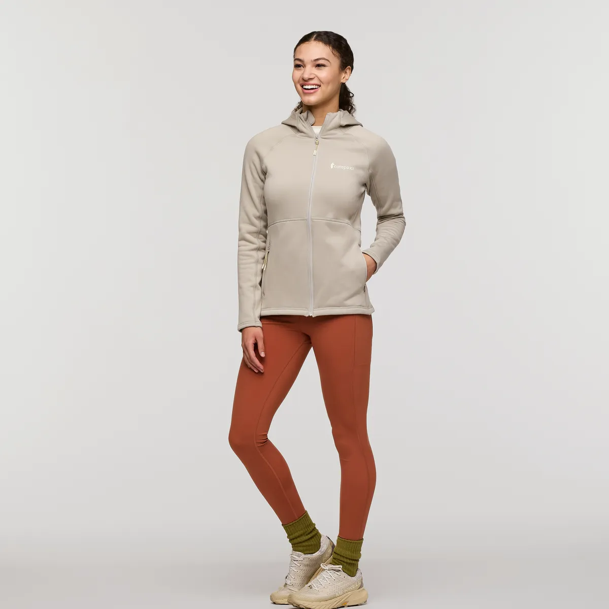 Cotopaxi Tempa Fleece Hooded Jacket polaire femme Pebble