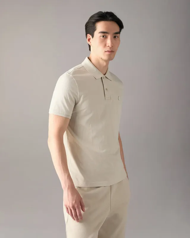 Moose Knuckles Yul polo alabaster coton stretch