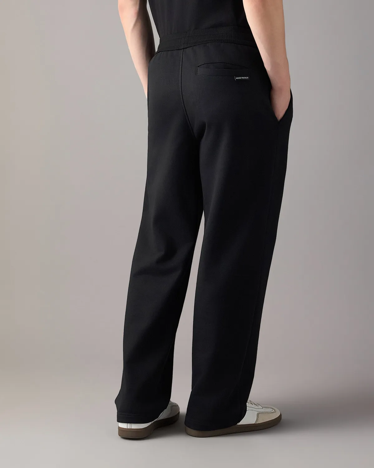 Moose Knuckles Hartsfield pantalon droit Black coton