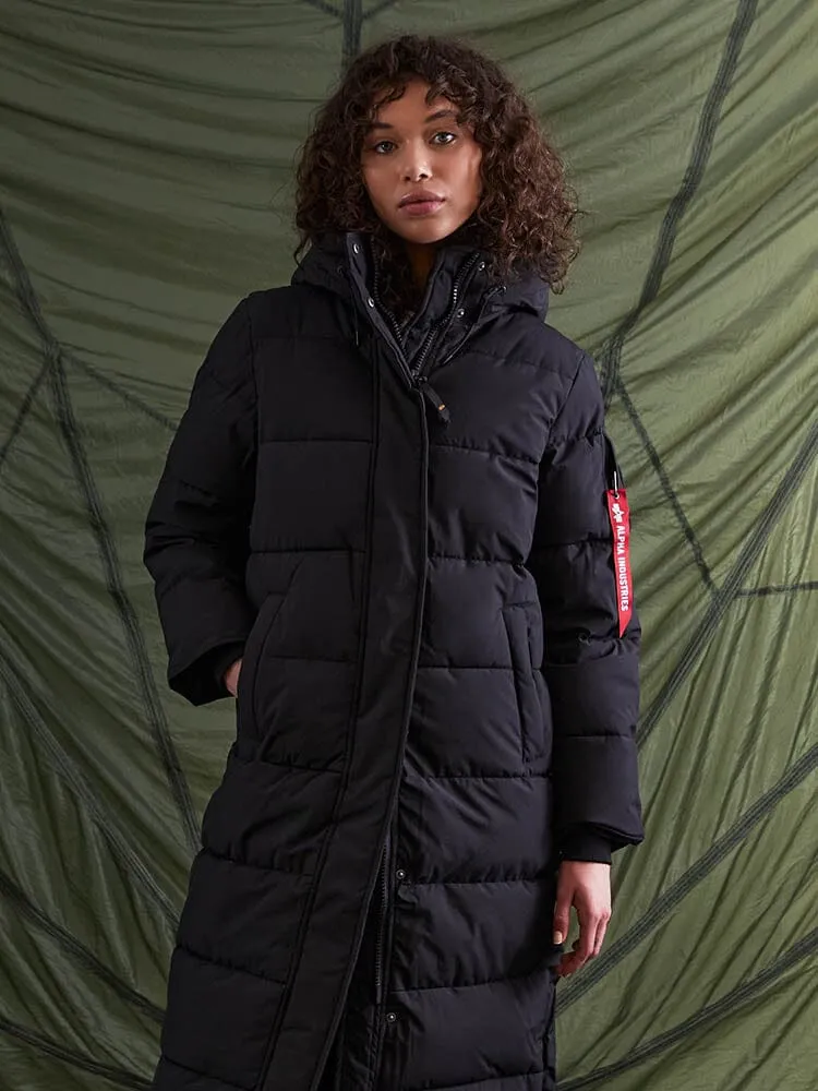 Alpha Industries Sierra Parka Femme Noir Matelassé