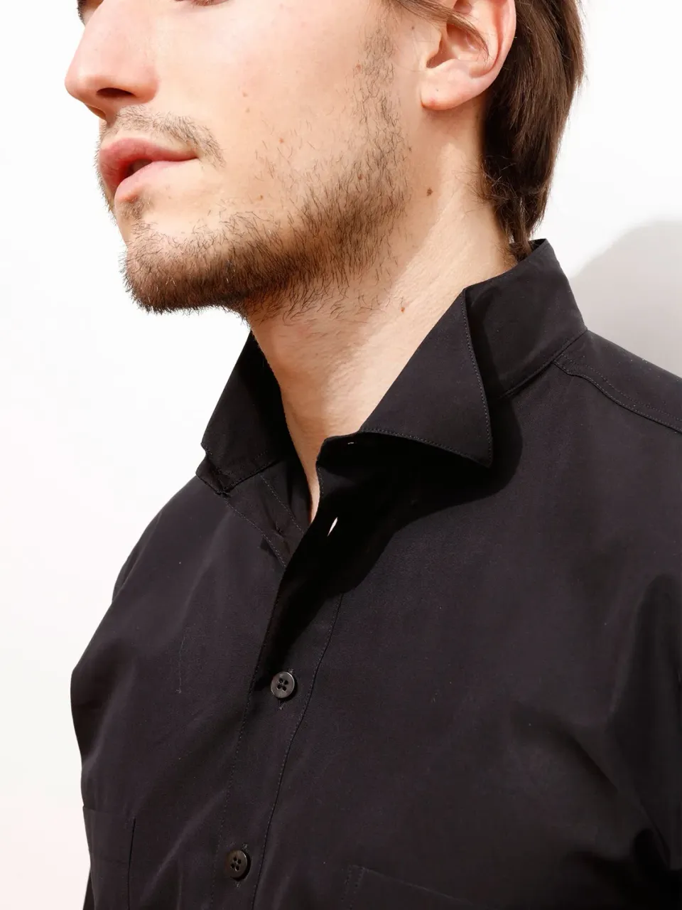 Hollington Quat'z'art chemise popeline noire taille S