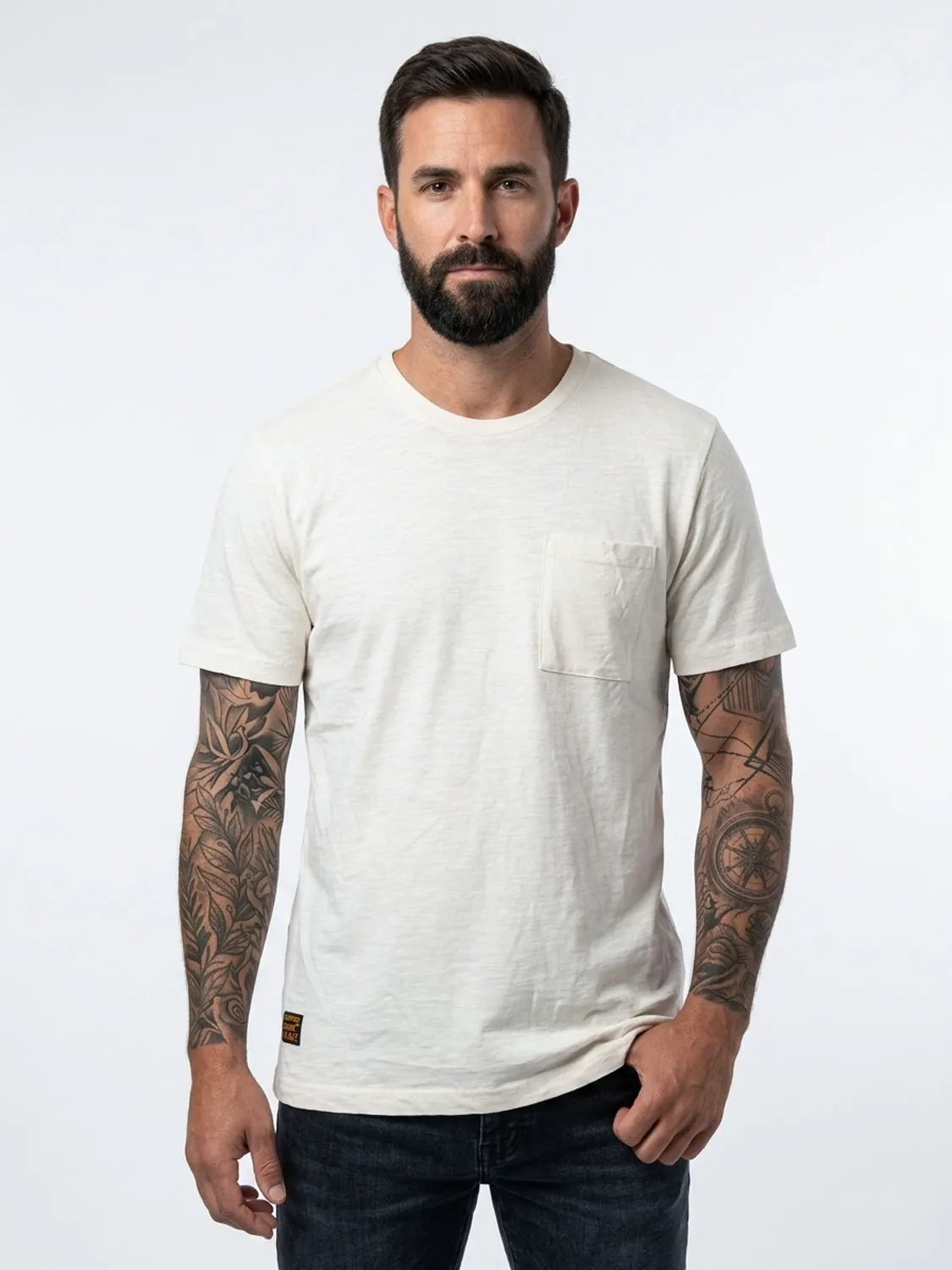Daytona Bones t-shirt tête de mort offwhite coton slub
