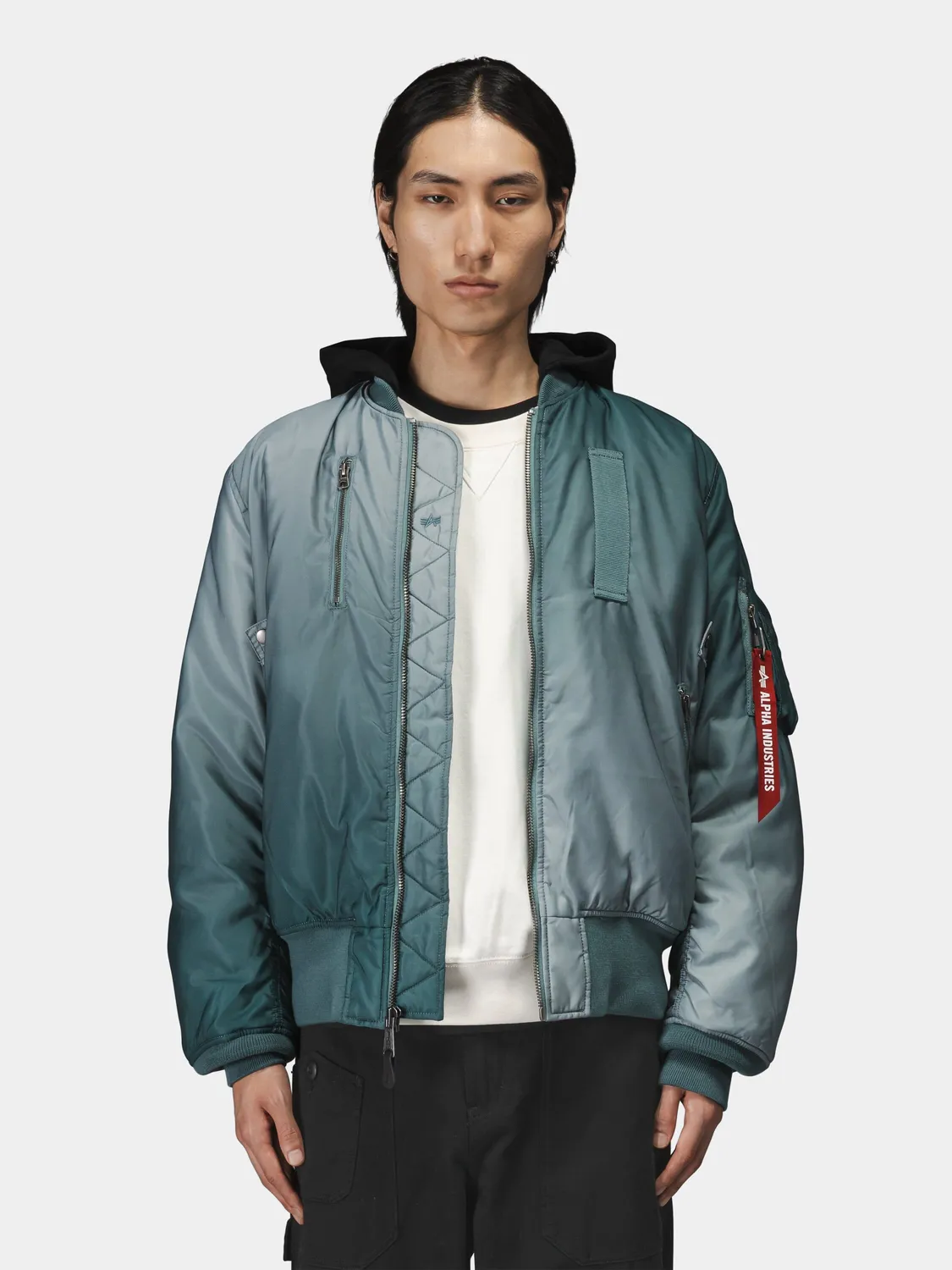 Alpha Industries Gradient Washed Flight blouson aviator blue