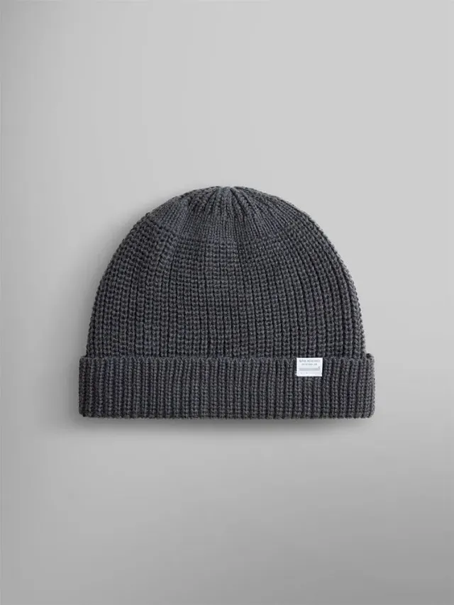 Alpha Industries Essential bonnet Charcoal laine